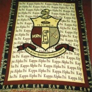 Kappa Alpha Psi Fraternity Blanket New!